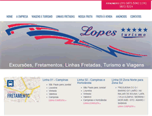 Tablet Screenshot of lopesturismo.com.br